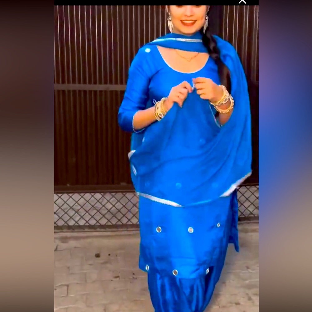 This is a customized outfit. Its beautiful outfit will fit any occasion.